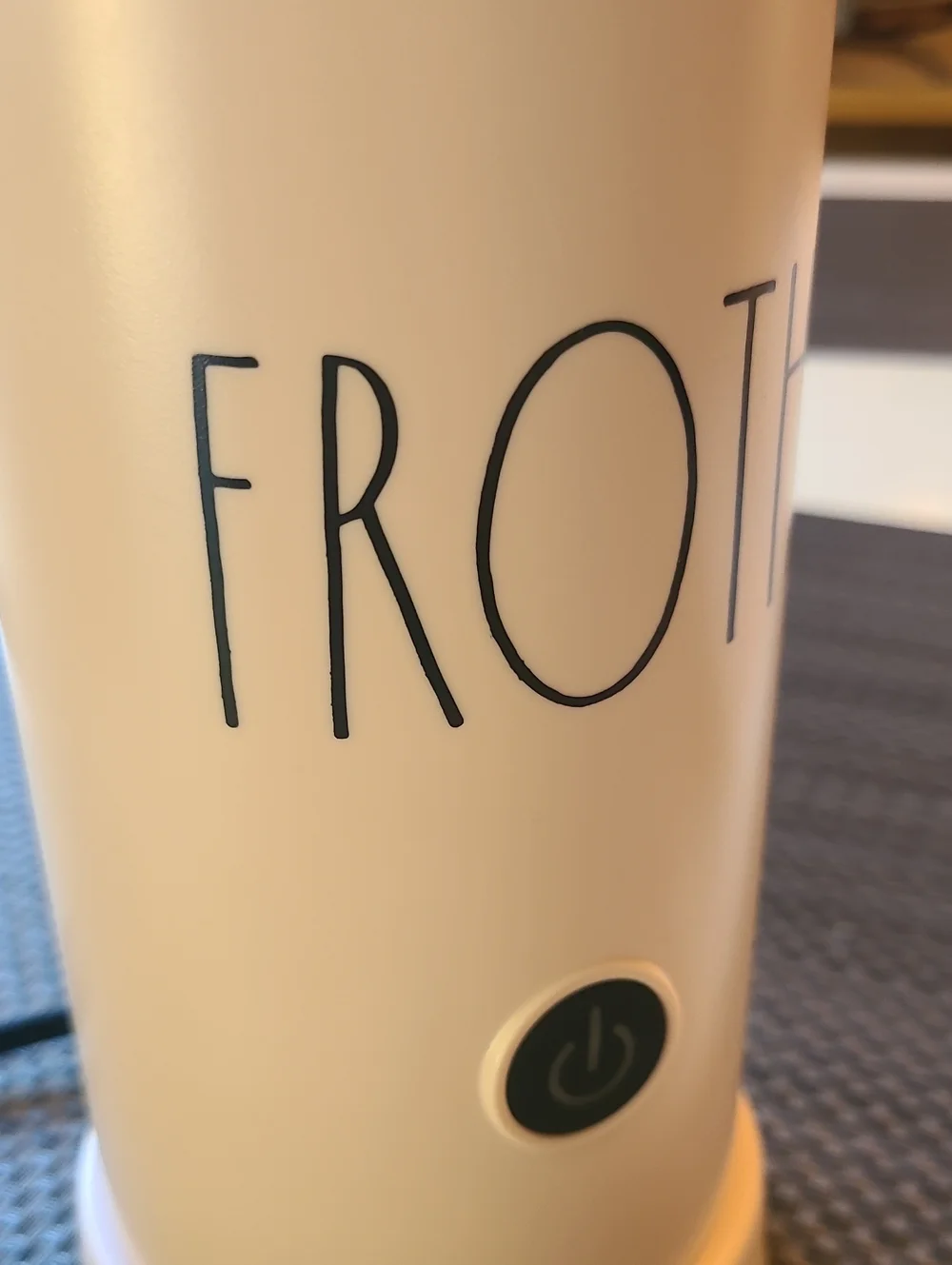 Rae Dunn Pink 'FROTH.' Electric Milk Frother
